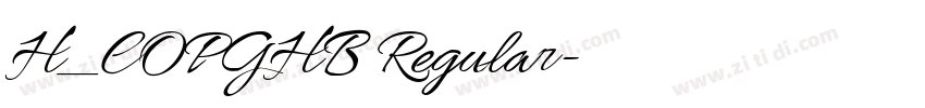H_COPGHB Regular字体转换